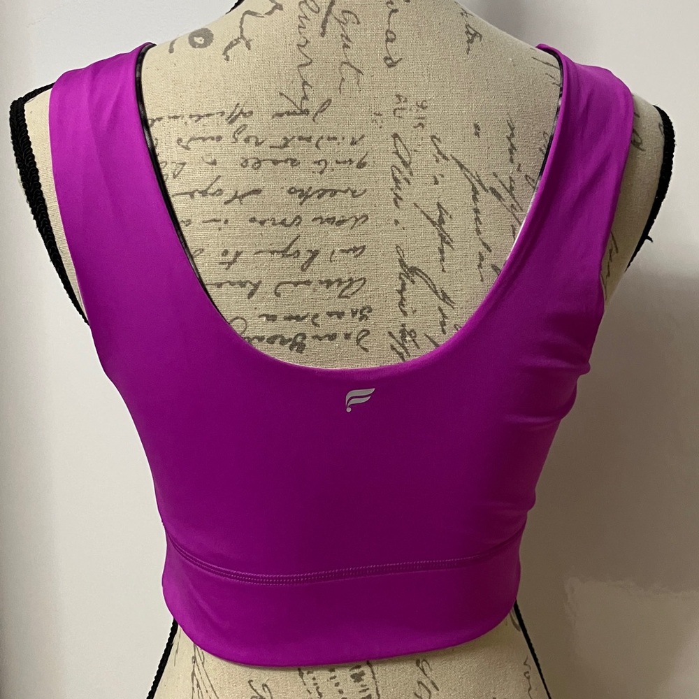 Fabletics Harlow Reversible Sports Bra Sz M Fiesta/Static - Picture 3 of 6